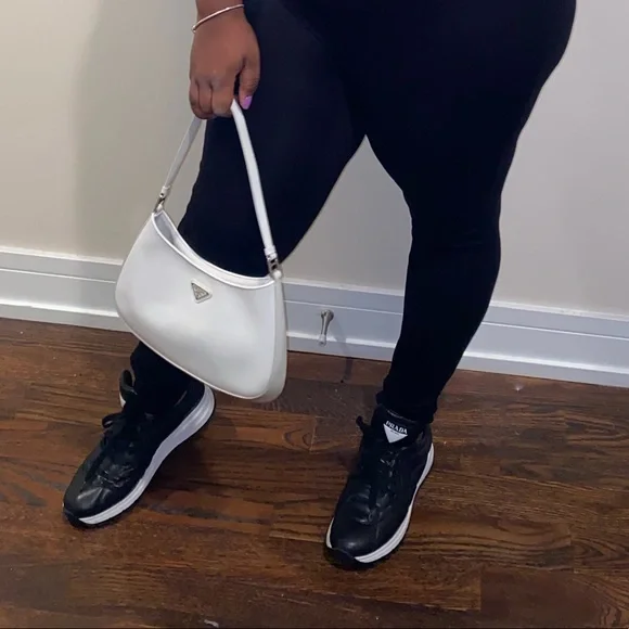 Allacciate 45mm Triangle Nylon Platform Sneakers PRADA